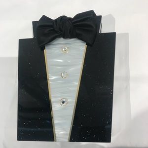 Charlotte Olympia ‘Date Night’ Tuxedo Perspex Bag